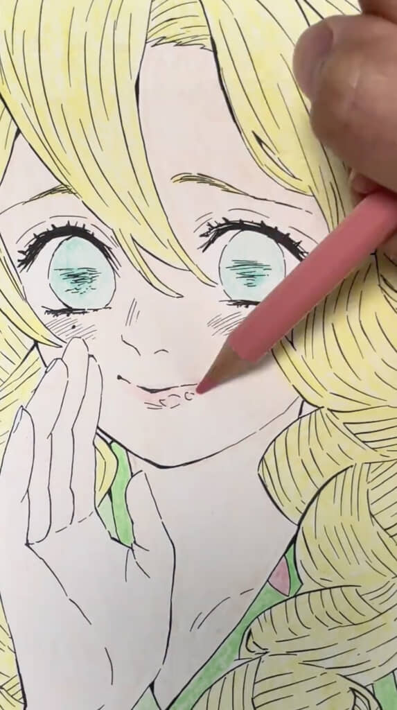 顔周りを仕上げたら……