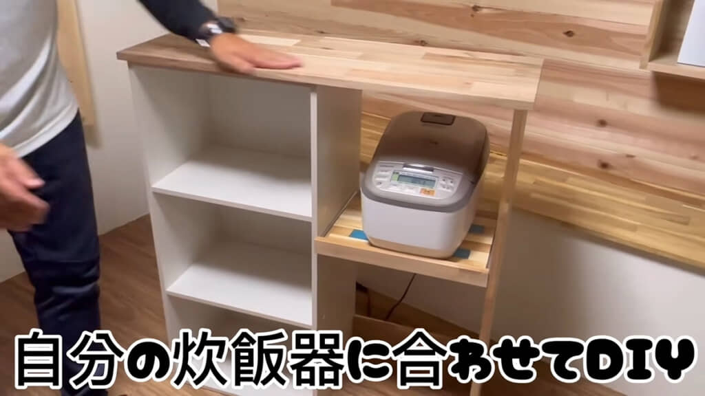 カラーボックスがオシャレなカウンターに！