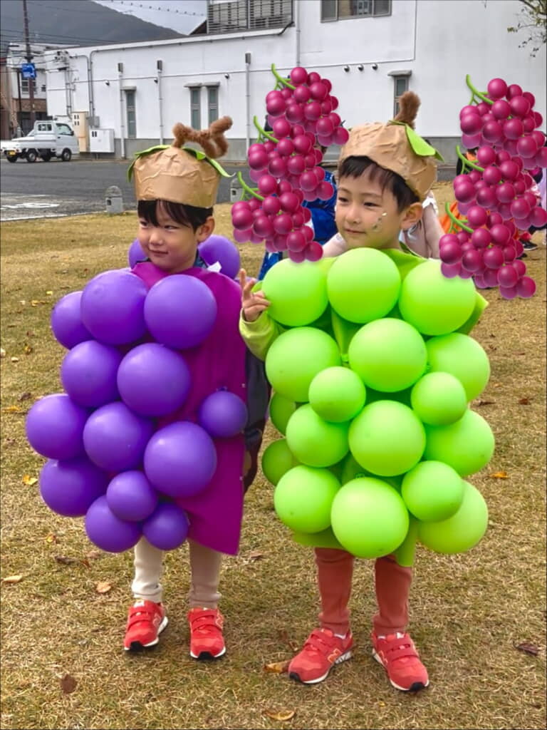 まさかのブドウに変身！