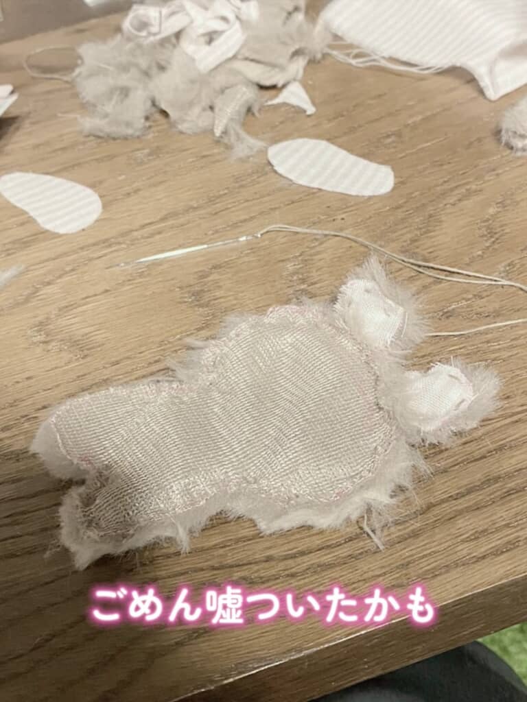 縫ってみると……あれ？