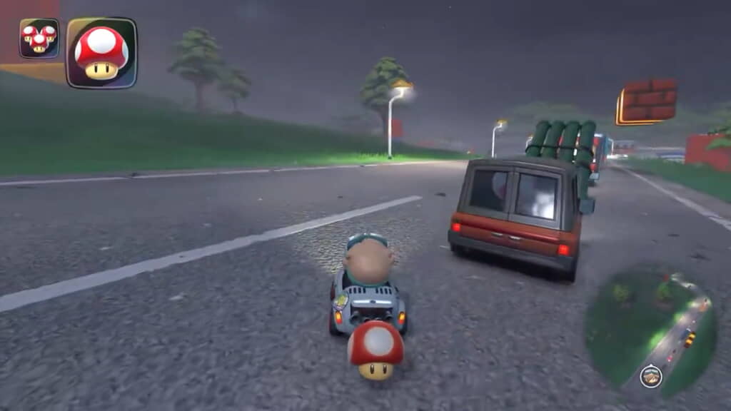 いざ渋滞の先頭へ
