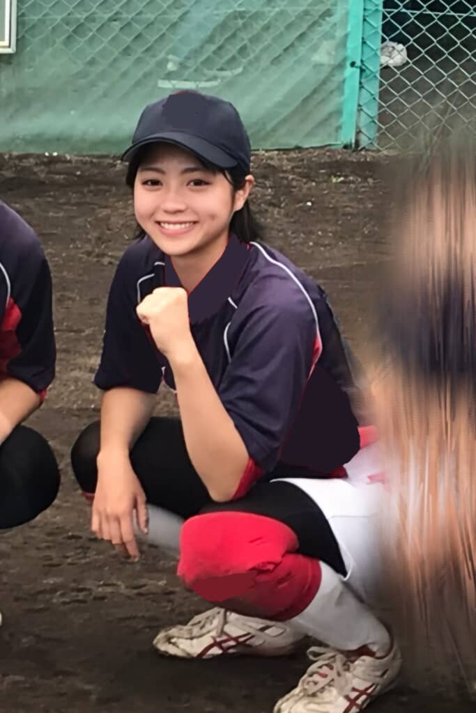 高校時代はソフトボール部だった菜森未咲さん