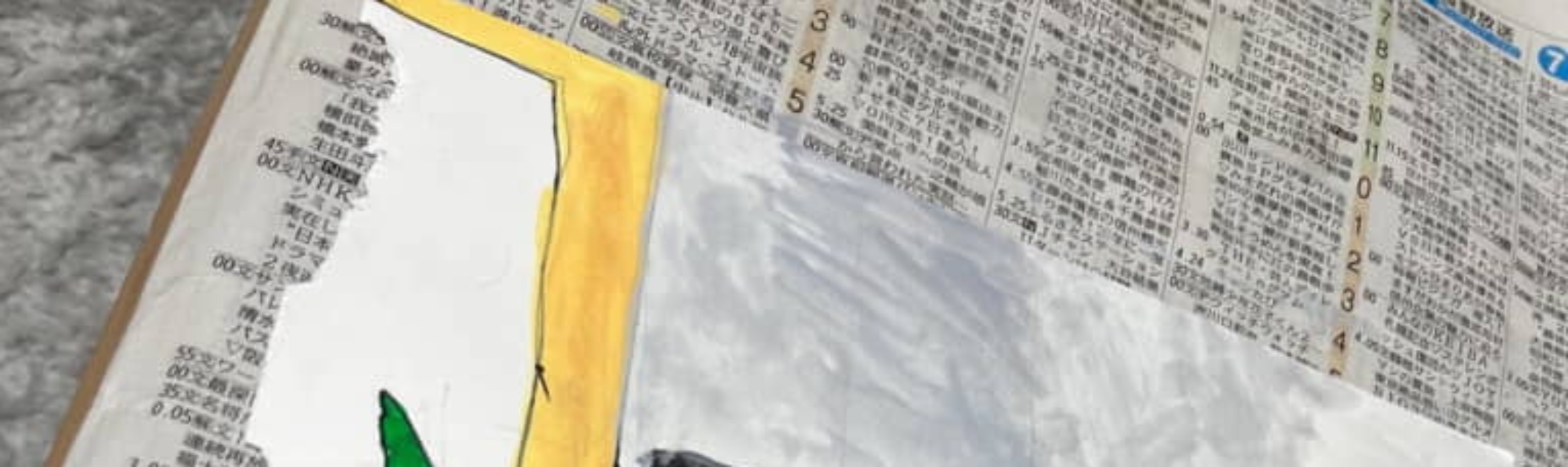 息子が描いたポスター、インコにかじられてしまい……母「機転が効きました！」→まさかの仕上がりに「表情がいい味だしてる」「共同制作ですね」（1/3） | 絵画 ねとらぼ