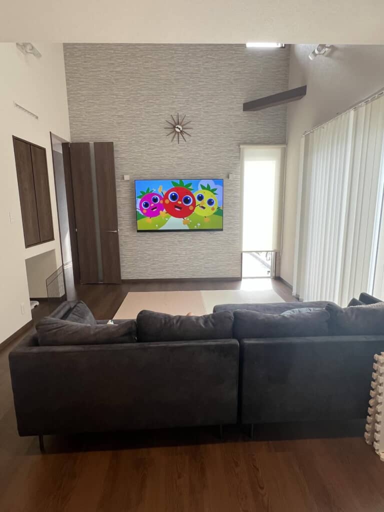 リビングはすっきり