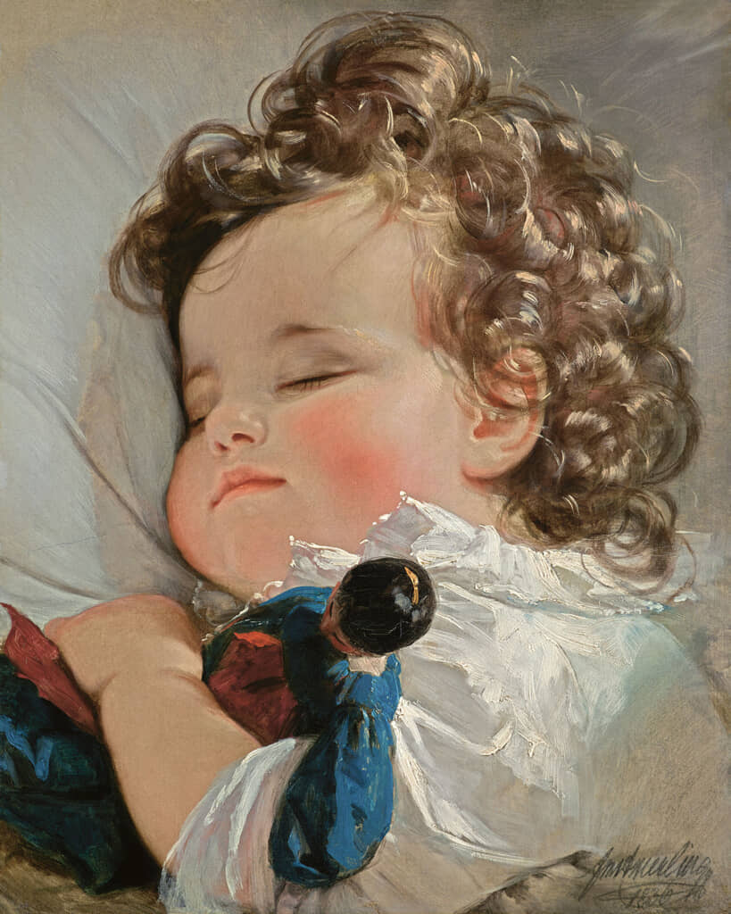 フリードリヒ・フォン・アマーリング「2歳のマリー・フランツィスカ王女」