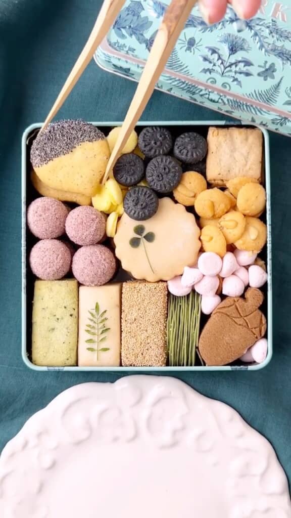 おはしで取り出していく