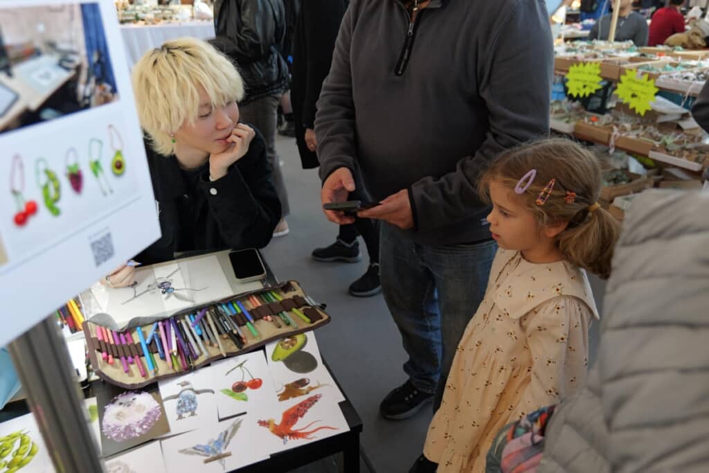 興味津々の女の子