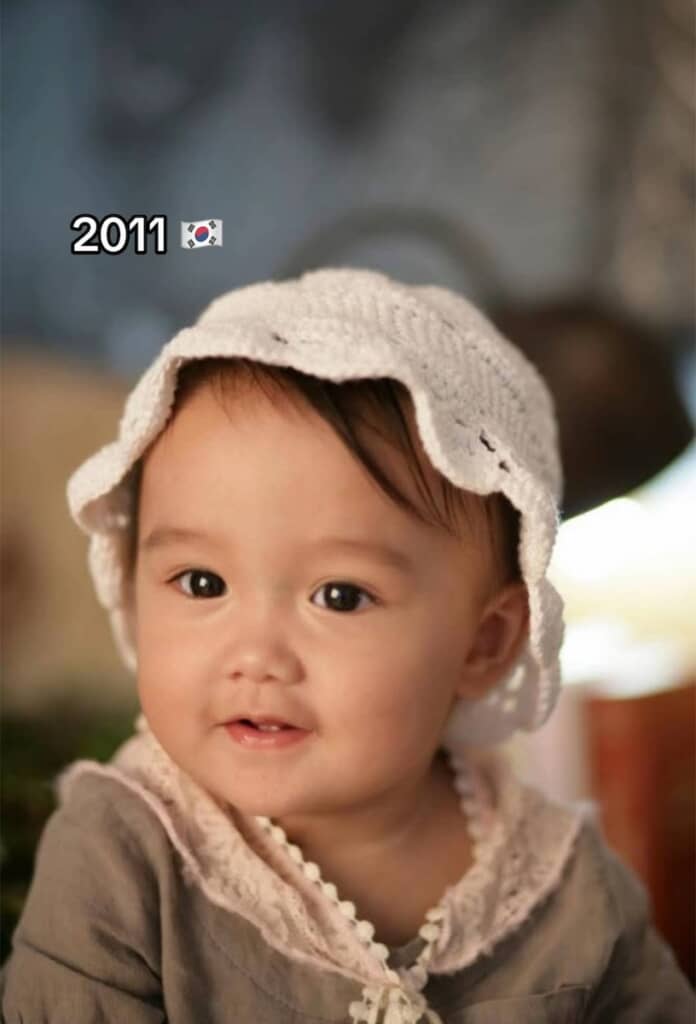 2011年、生まれたばかりのOceaneさん