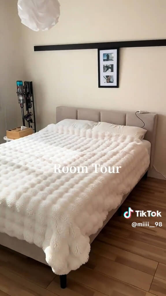 ぐっすり眠れそうなベッド