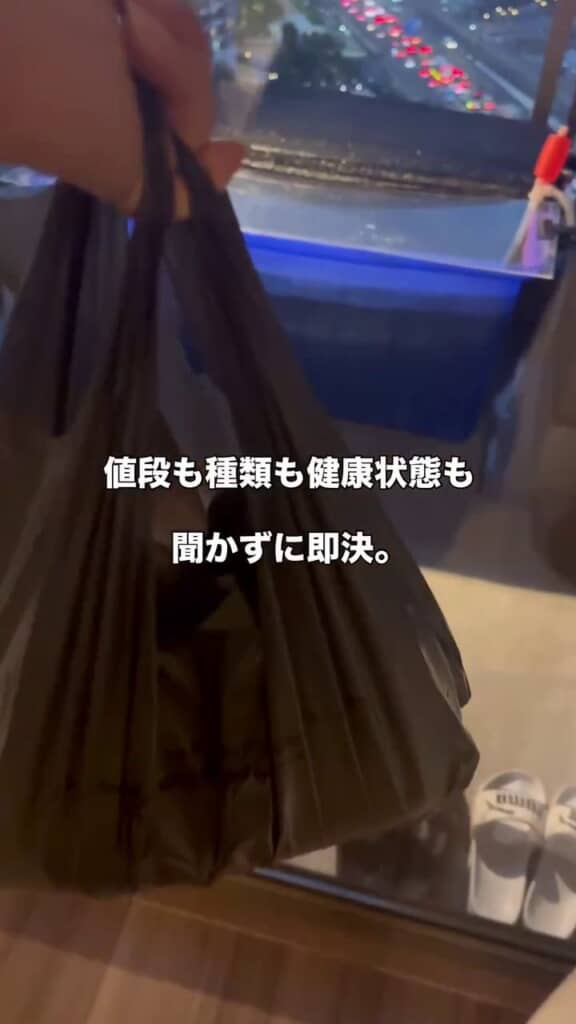 即決でお迎えした新入りが入っている袋