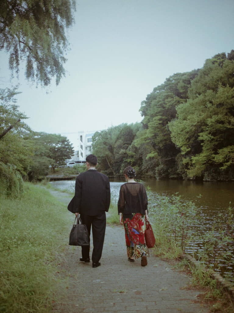 後ろ姿も絵になる