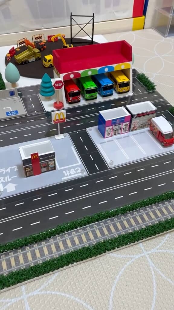 重機が働く工事現場もあってワクワク