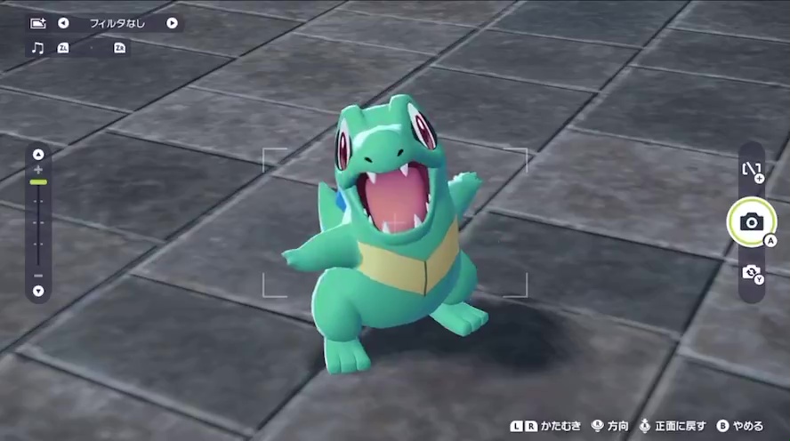 ワニノコがカメラに向かって鳴いた瞬間