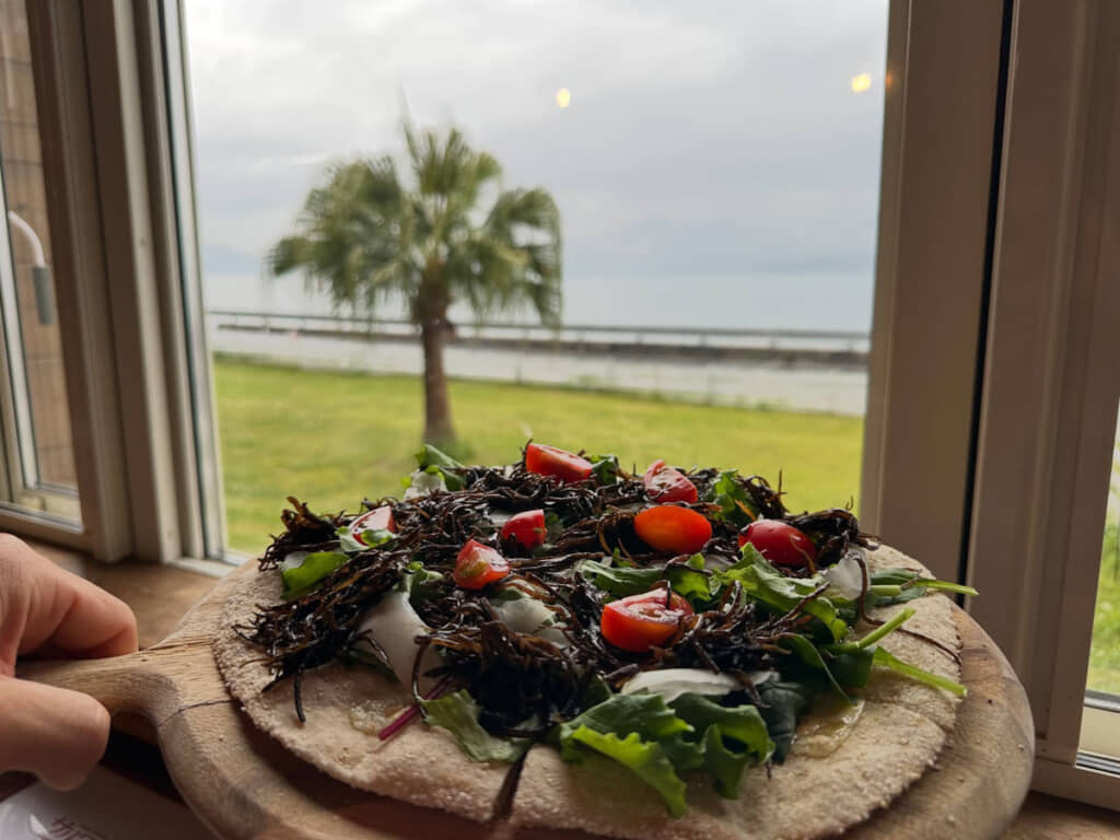 新鮮ひじきでサラダやピザ