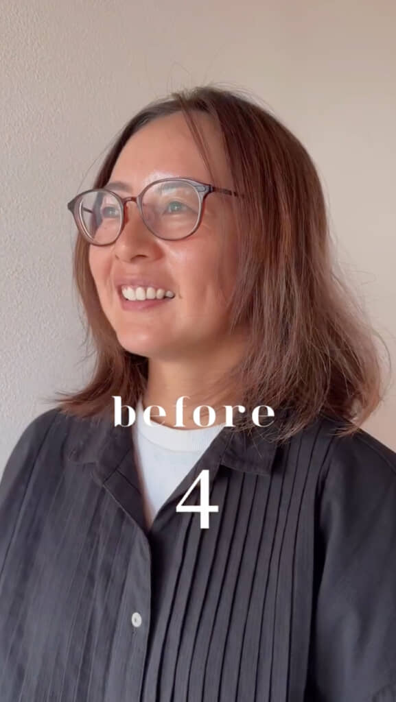 茶髪ミディアムの女性→プロがヘアカットすると……　“別人級”の垢抜けで8万再生「もはや感動」「センスが素敵」