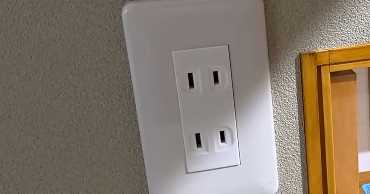 コンセントの横に開いた“謎の穴”→のぞいてみると……　日本ならではの光景に「感動して泣いてる」「完璧すぎる」（1/3） | カルチャー・アート ねとらぼ