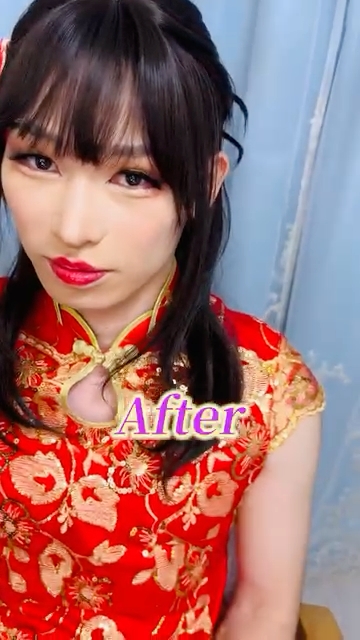 “チャイナ風女性”に大変身