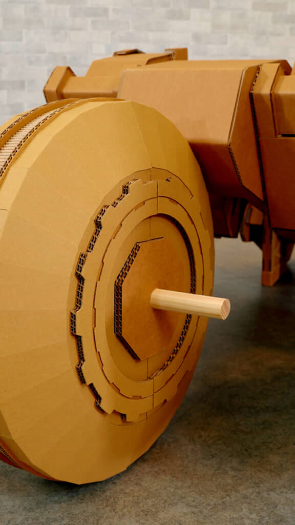 タイヤもパーツが取れていきます