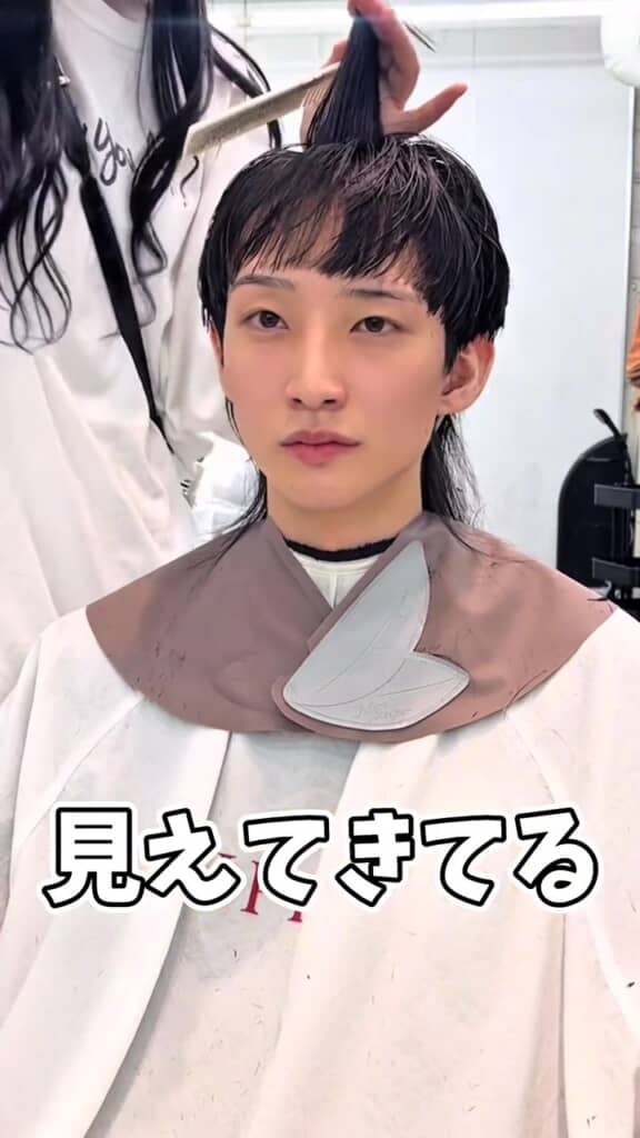 前髪もだいぶ短くなり……