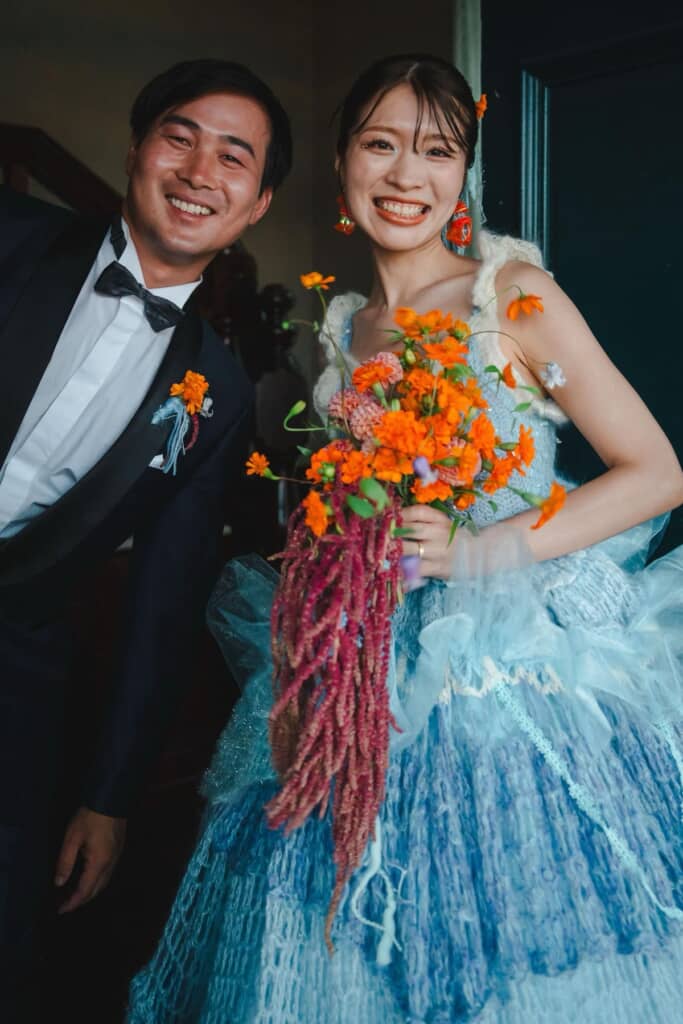 幸せいっぱいの笑顔