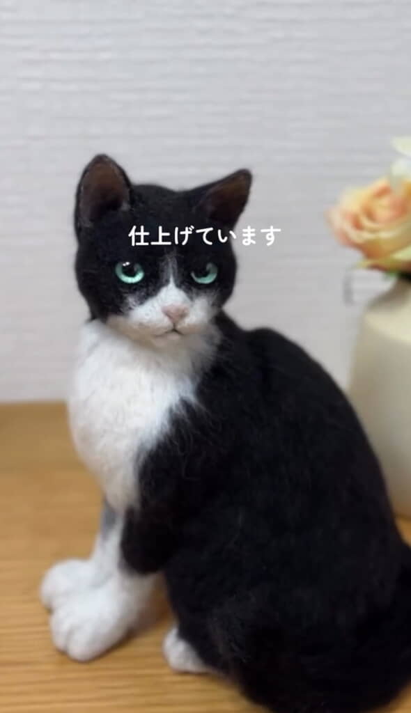 ハチワレ猫ちゃんの出来上がり◎