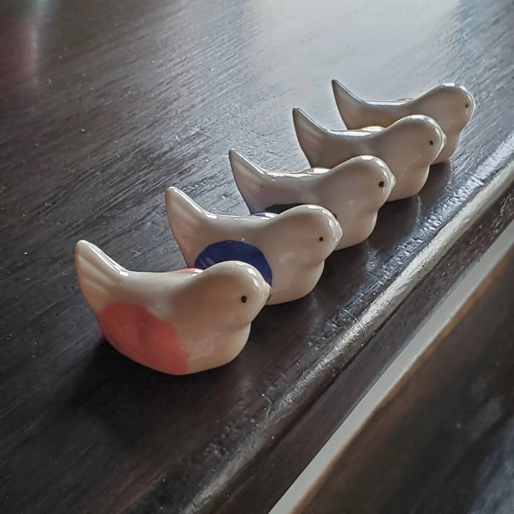 鳥の箸置き