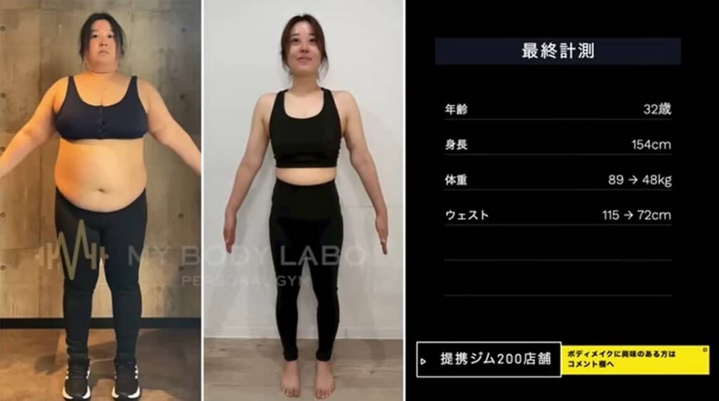 1年半で41キロ減りました