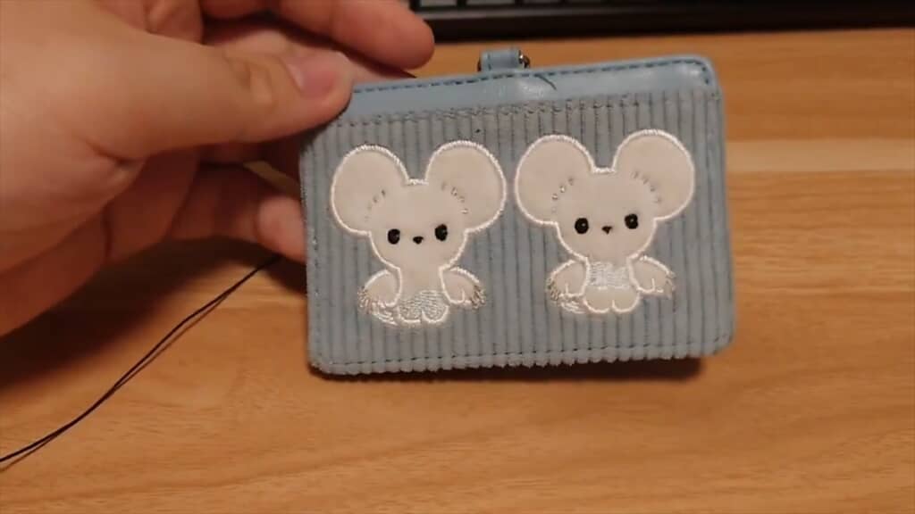 ワッカネズミがデザインされたパスケース