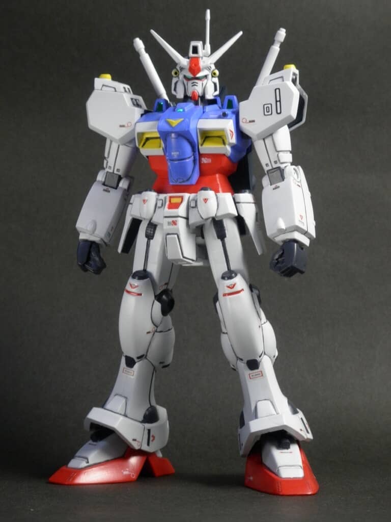 主婦によって改造されたガンダムGP-01のプラモデル