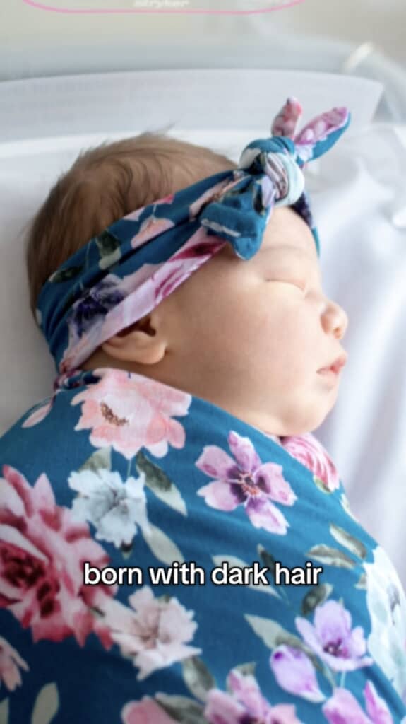 生まれたばかりの娘さん