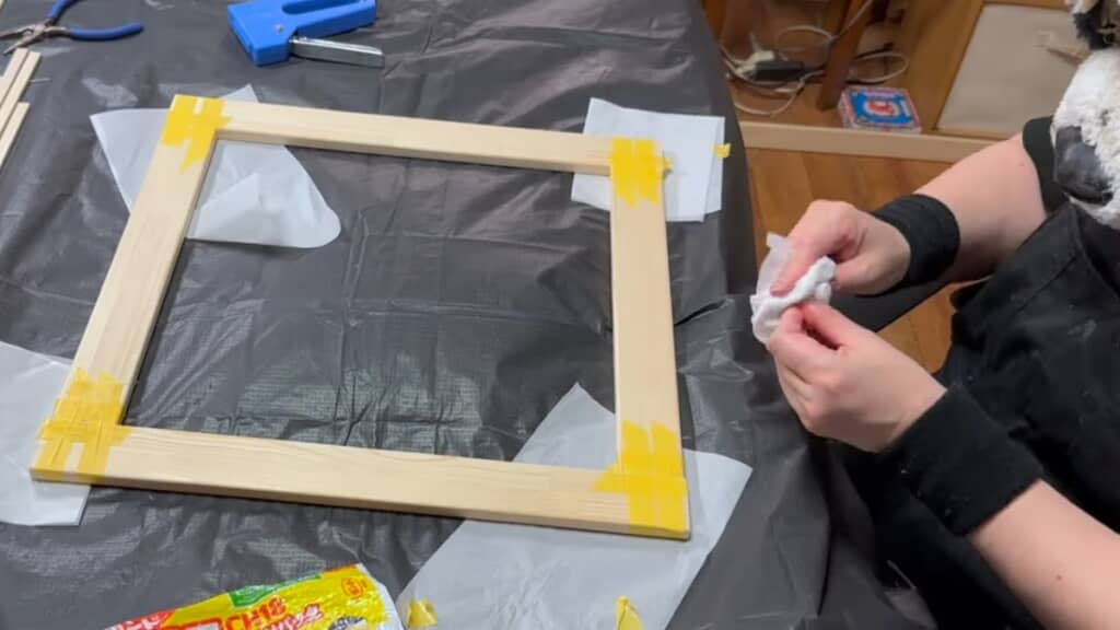 扉のフレーム作り