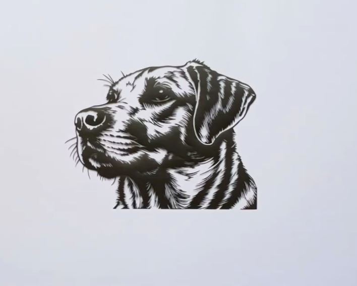 まさかの切り絵だった！