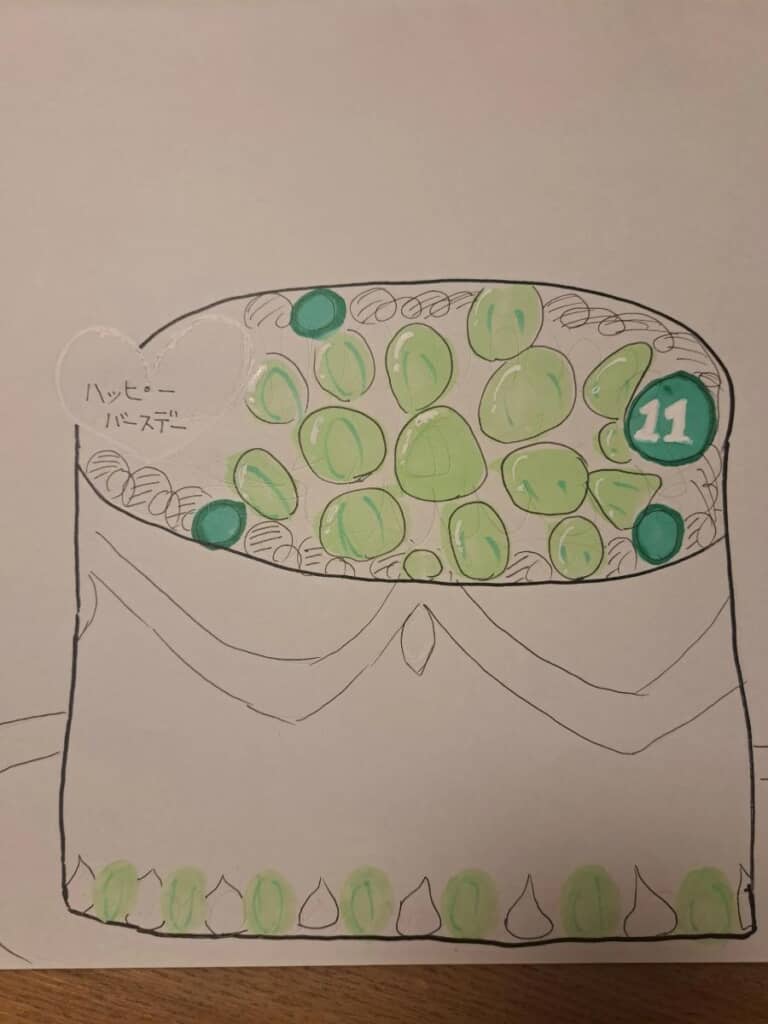 娘さんリクエストのバースデーケーキ