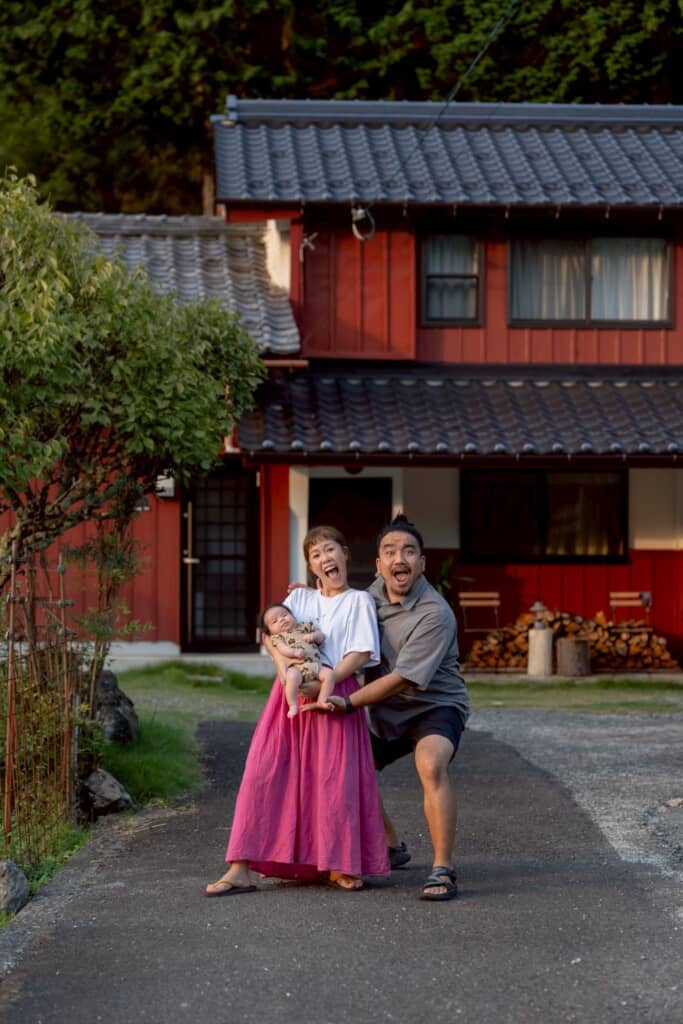 娘ちゃんが産まれて1カ月半後の写真