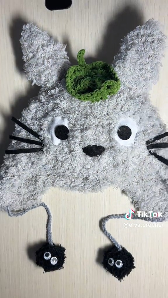 トトロの帽子が出来上がり