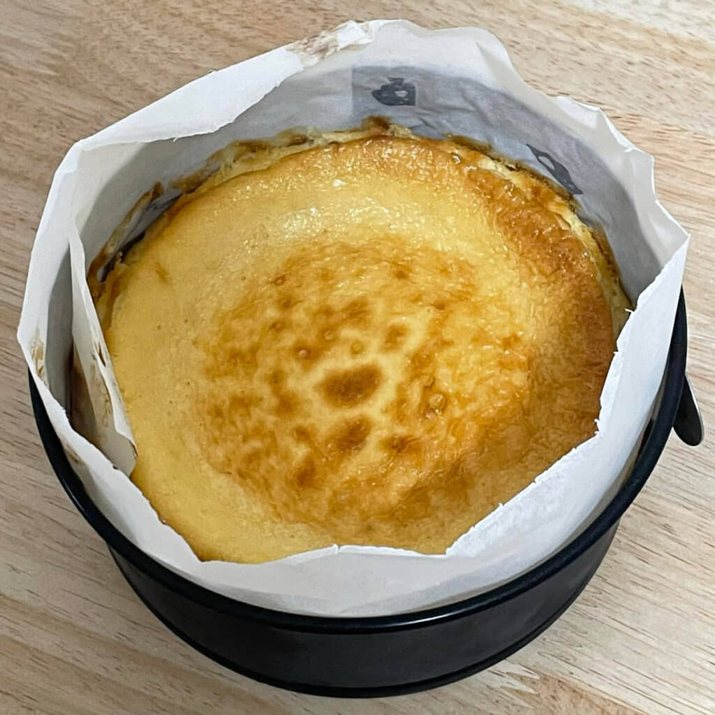 前日に焼いてくれたチーズケーキ