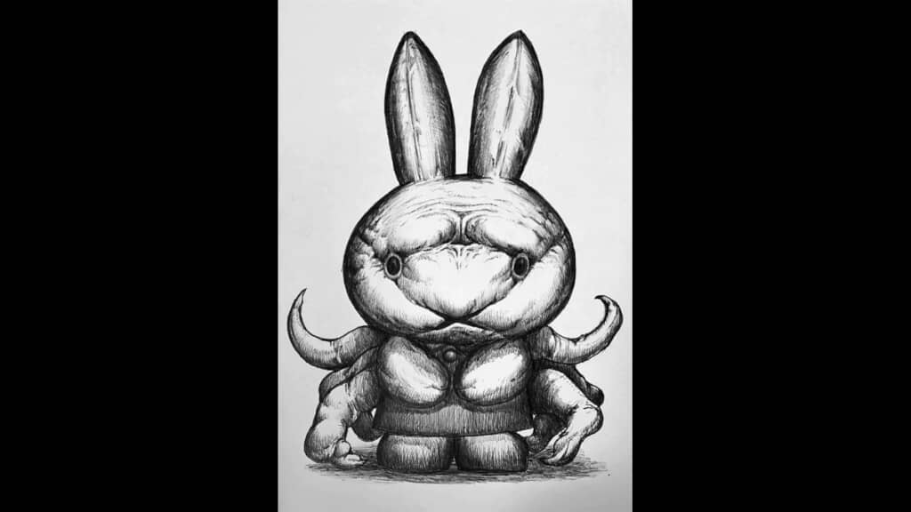 完成形の禍々しいミッフィー（全体）