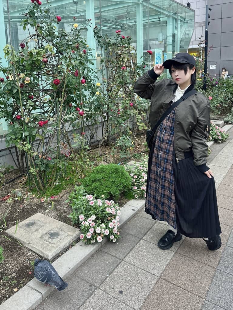 鳩が飛び立つ前の2ショット