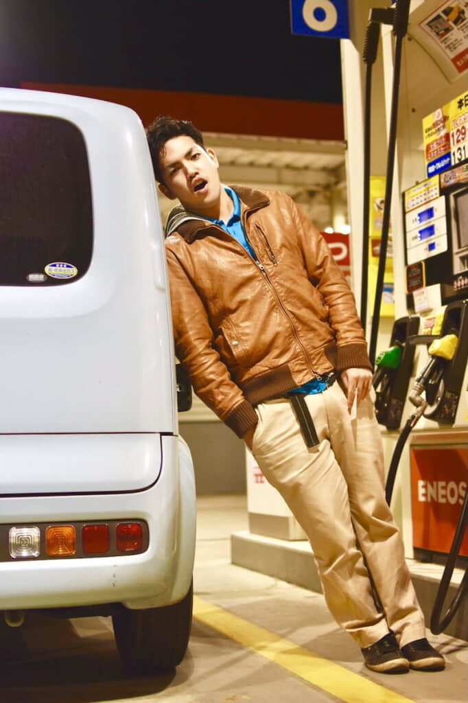 8年前はとっぽい兄ちゃん風
