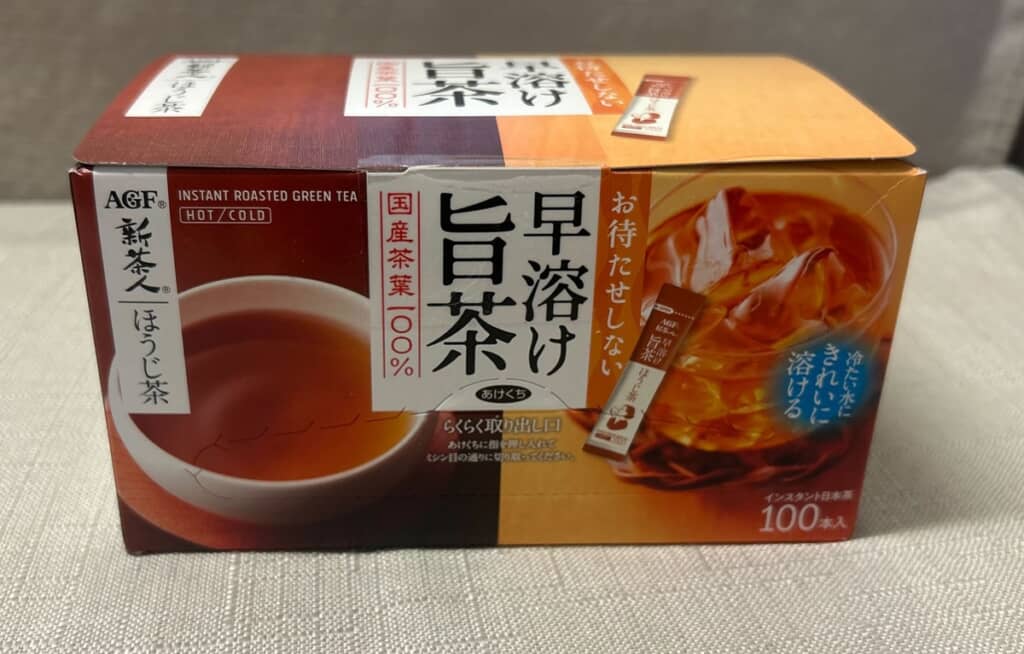 「AGF　新茶人（R） 早溶け旨茶 ほうじ茶スティック100本