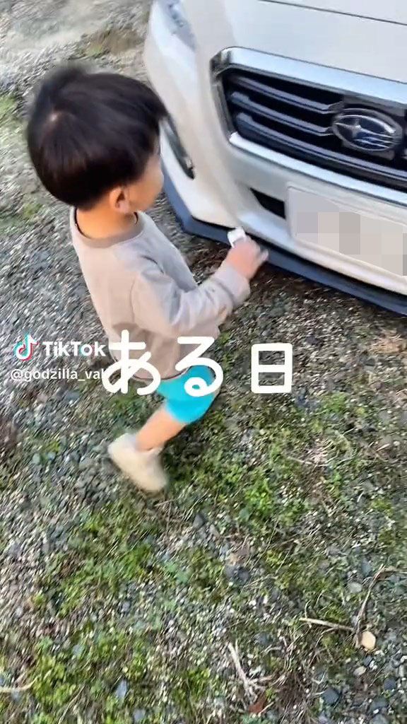 無邪気にミニカーで遊ぶ男の子。しかし次の瞬間には悲劇が……