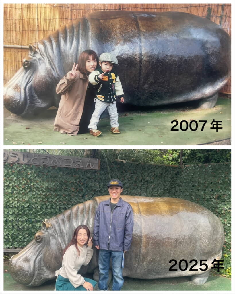 変わらぬ濱本さんと大きくなった息子さんの姿にぐっときます