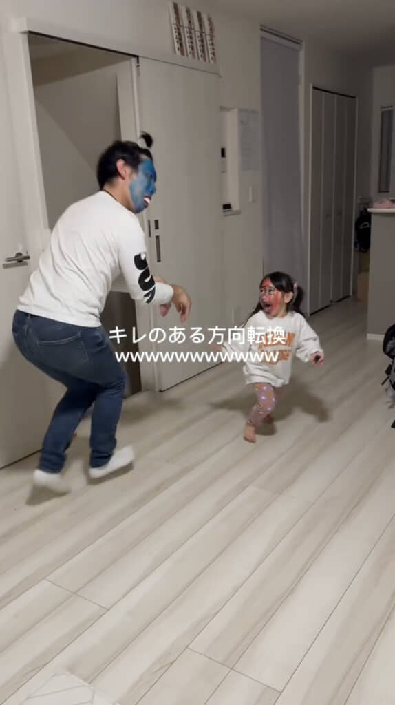 悲鳴を上げるりおちゃん