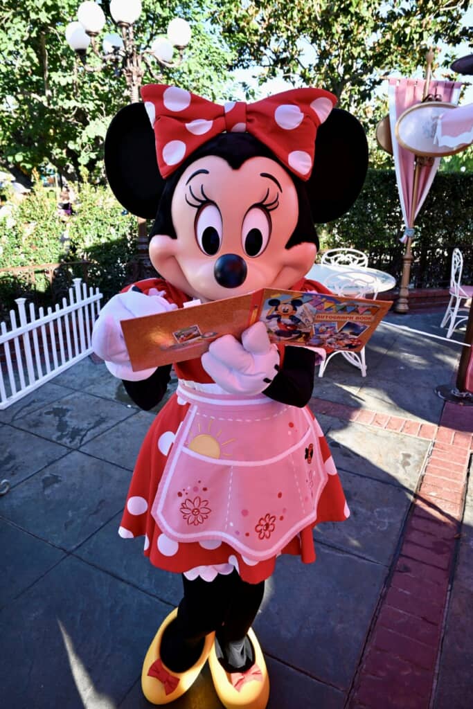 米国のディズニーでミニーマウスにサインをお願いしたら……