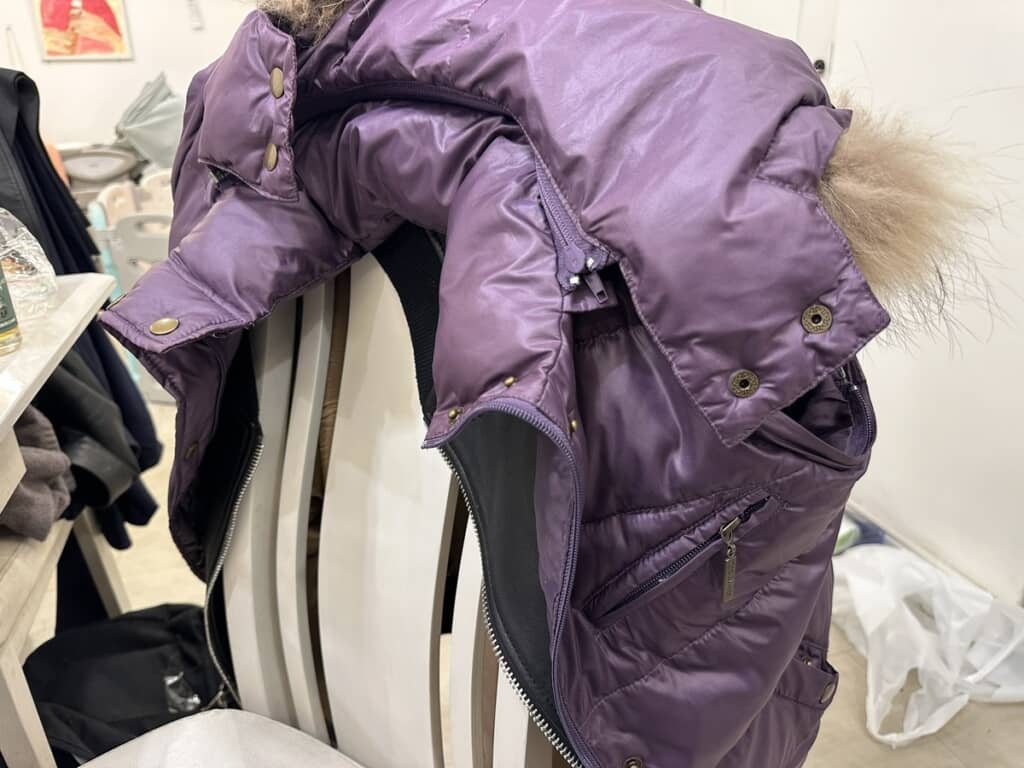 息子さんが「古着屋で買ってきた」と羽織ってたダウンベスト