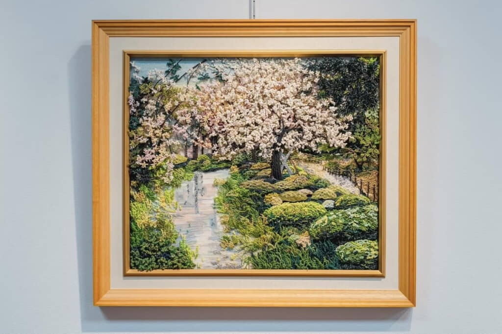 まさか水引だとは思えない桜の風景