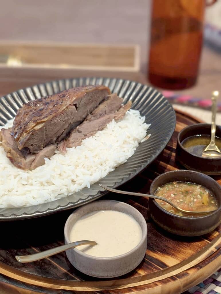 サウジアラビア館レストランにて（写真は万博会期中のもの／ライター撮影）