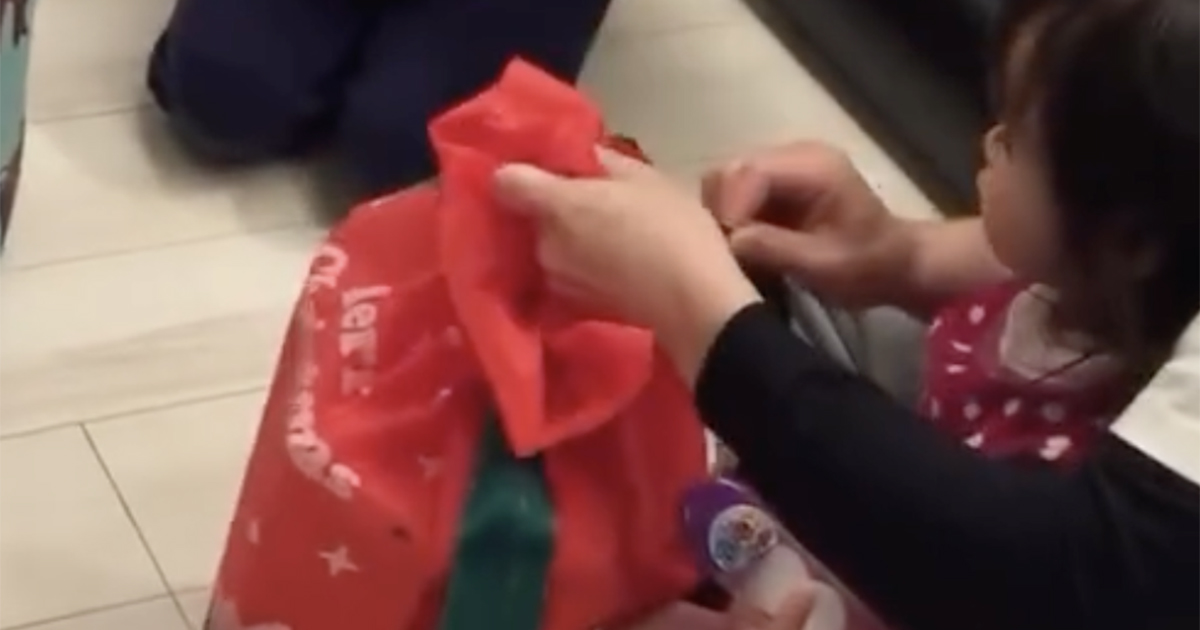 2歳の娘→クリスマスプレゼントを開けると……「まって」「かわいいしぬ」　“ママもん絶”の光景に「サンタさんも…苦労した甲斐ありましたね」（1/2） | 教育・子育て ねとらぼ