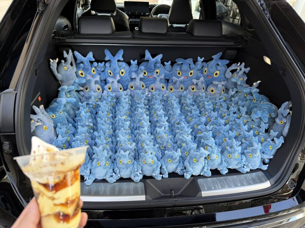 大量のヘラクロスがびっしり整列