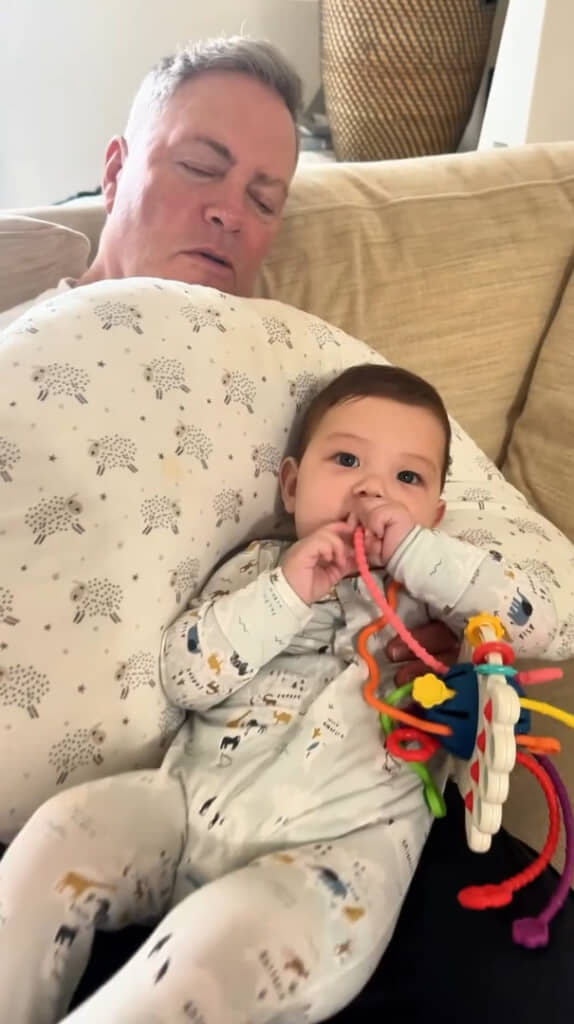 すっかりブルくん“パパ”です